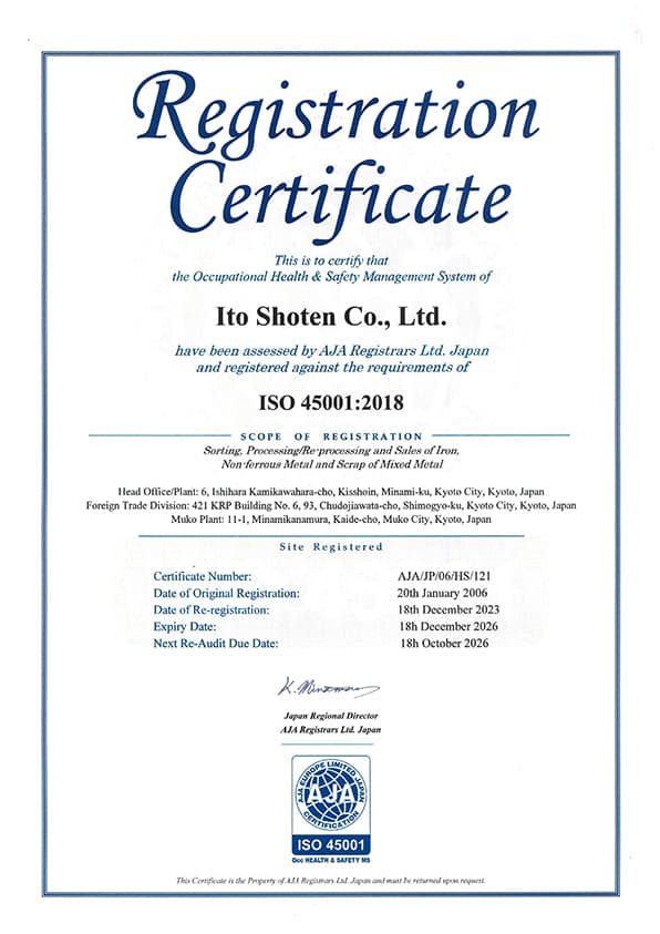 労働安全衛生 ISO45001